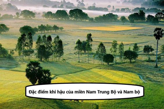 Đặc điểm khi hậu của miền Nam Trung Bộ và Nam bộ