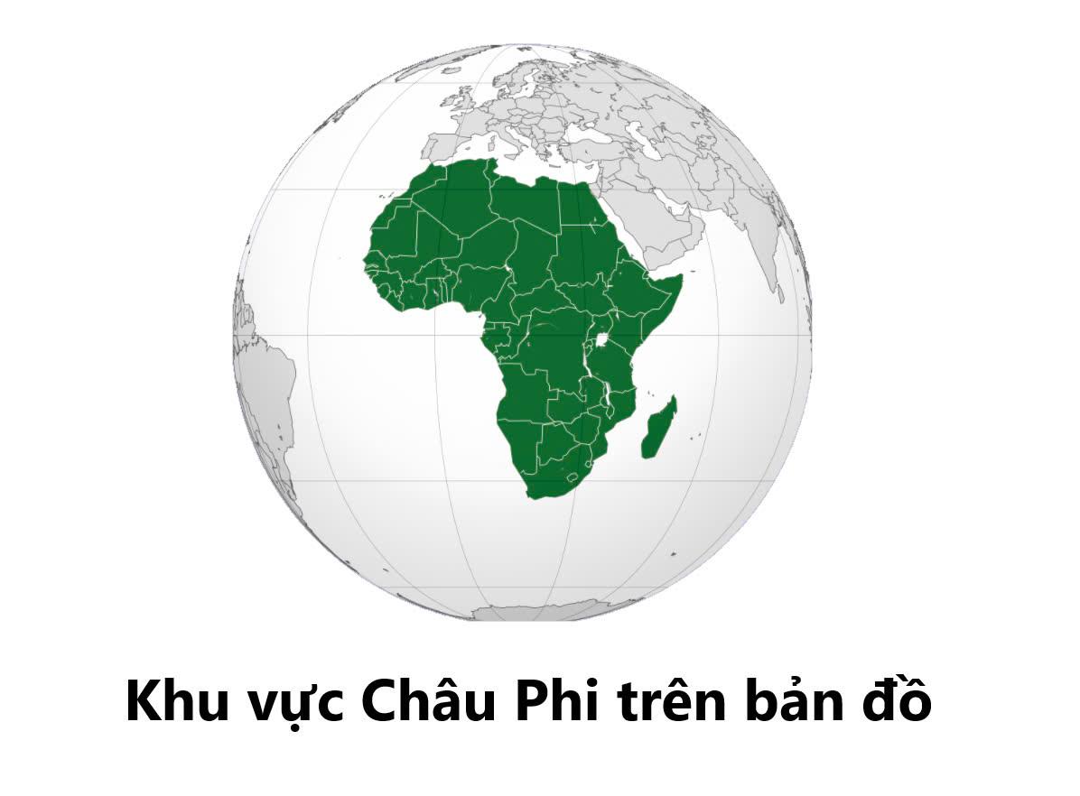 khu vuc chau phi tren ban do