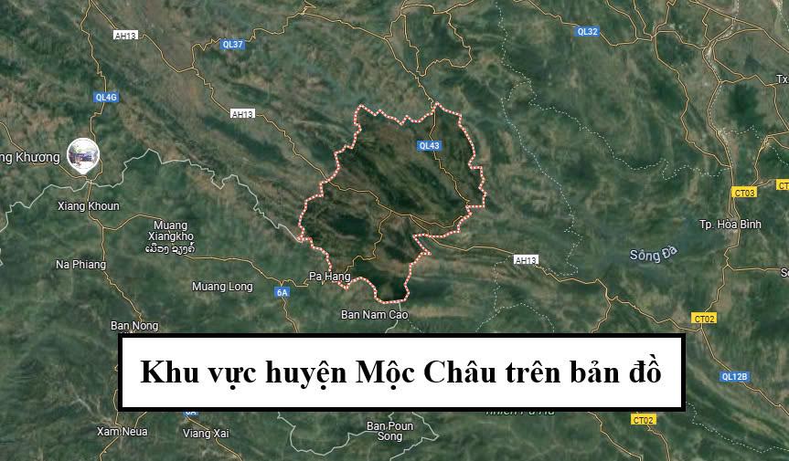 khu vuc huyen moc chau tren ban do