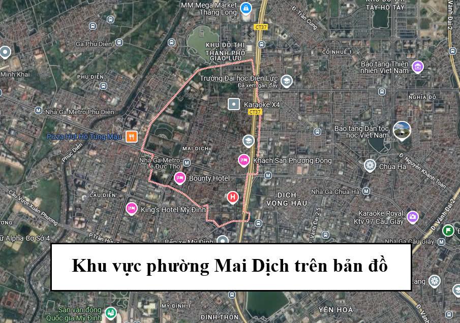 khu vuc phuong mai dich tren ban do