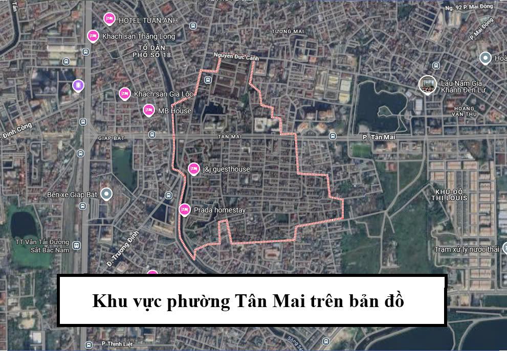 khu vuc phuong tan mai tren ban do