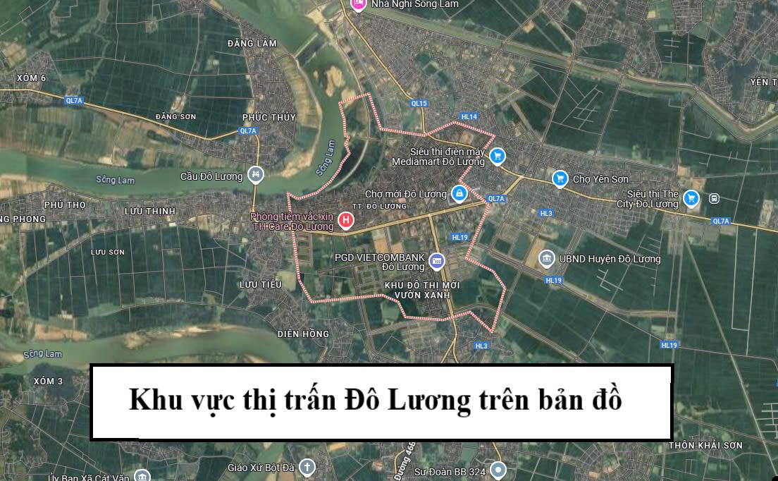 khu vuc thi tran do luong tren ban do