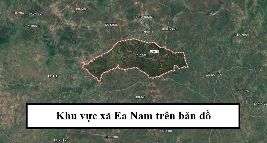 khu vuc xa ea nam tren ban do