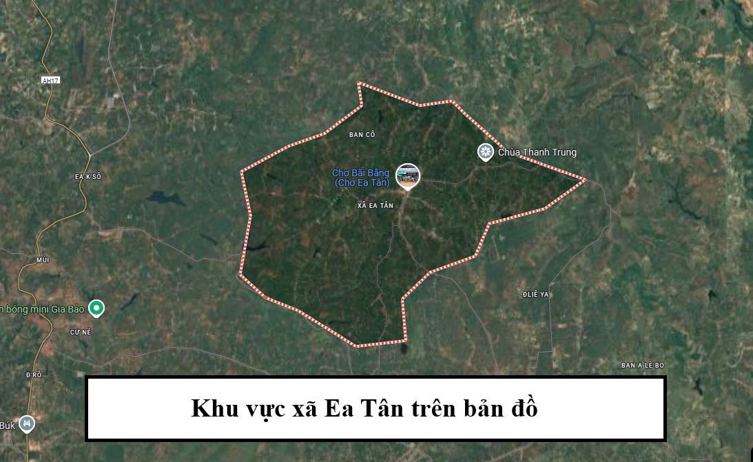 khu vuc xa ea tan tren ban do