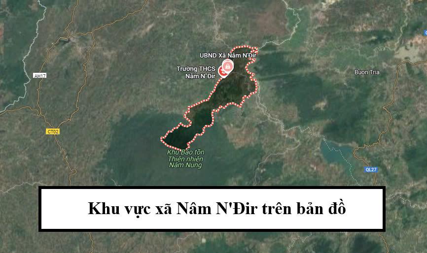 khu vuc xa ma, n'ddirr tren ban do