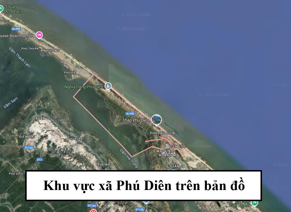 khu vuc xa phu dien tren ban do