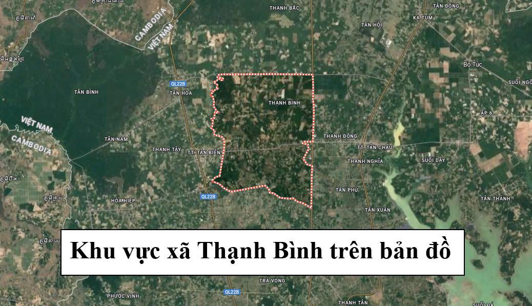 khu vuc xa thanh binh tren ban do